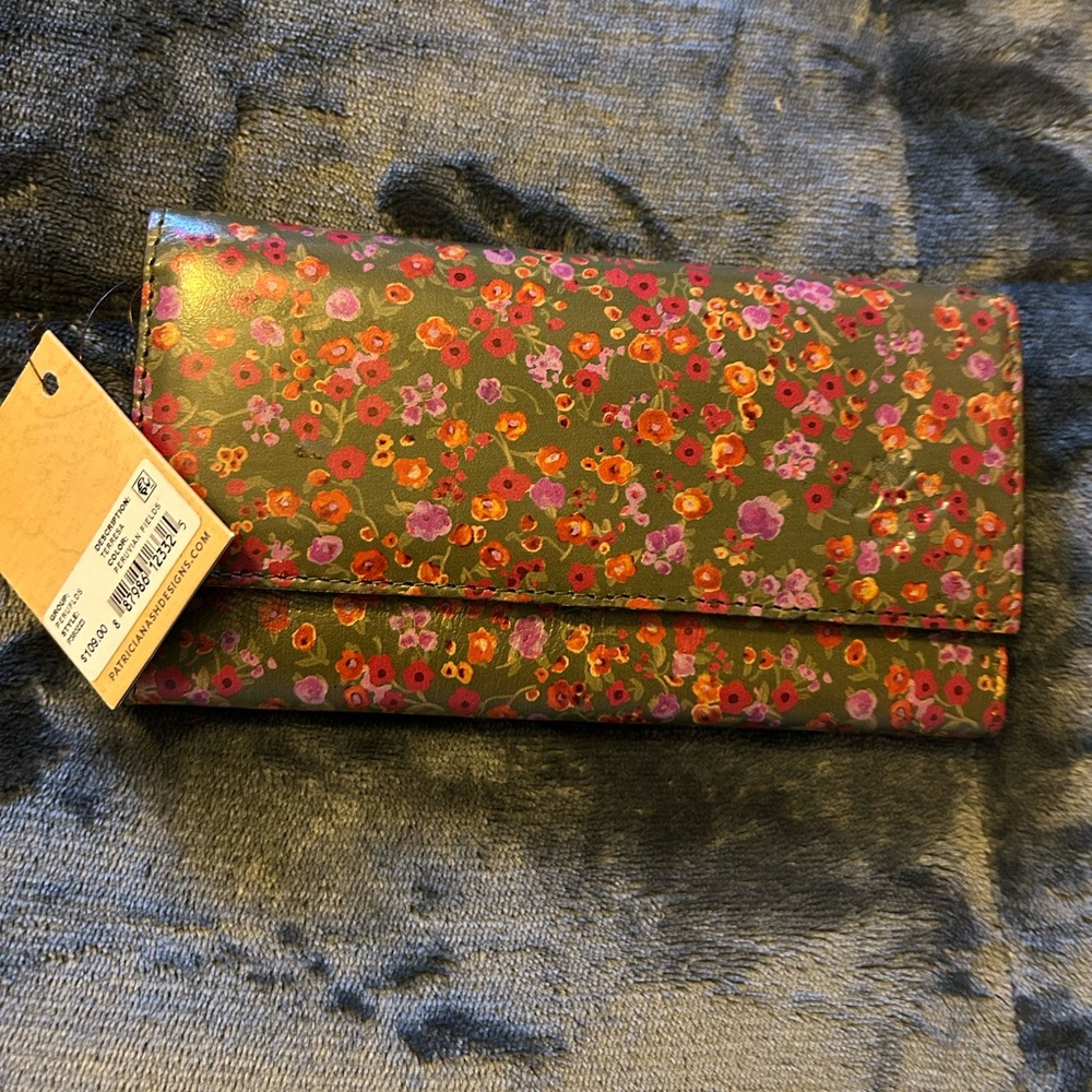 Patricia Nash Floral Wallet in Pink and Orange